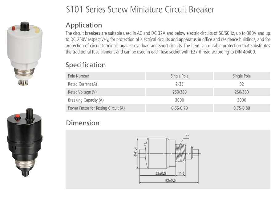 CIRCUIT BREAKER S101