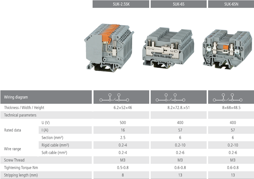 SUK-2.5SK SUK-6S SUK-6SN